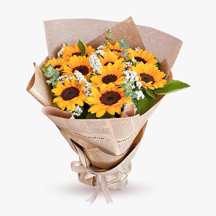 Ramo de 10 Girasoles