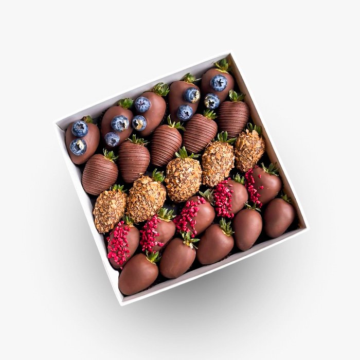 Caja con 25 chocofresas